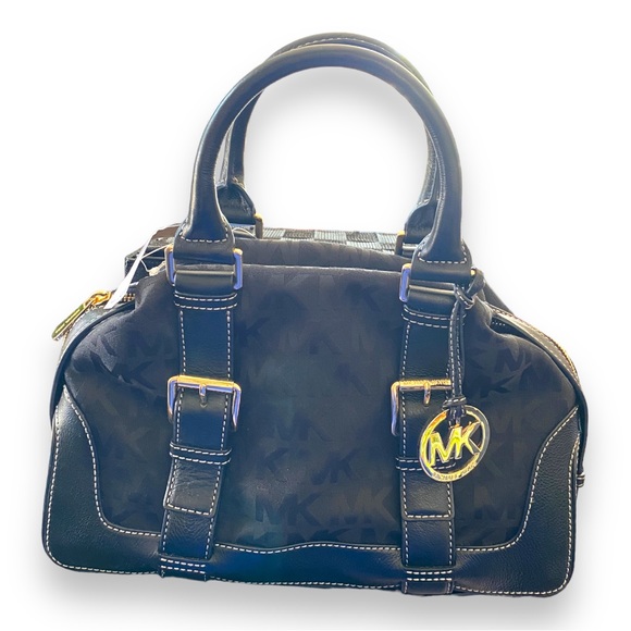 MICHAEL Michael Kors Handbags - NWT Michael Black Kors Brookville Bowling Bag with Gold Hardware